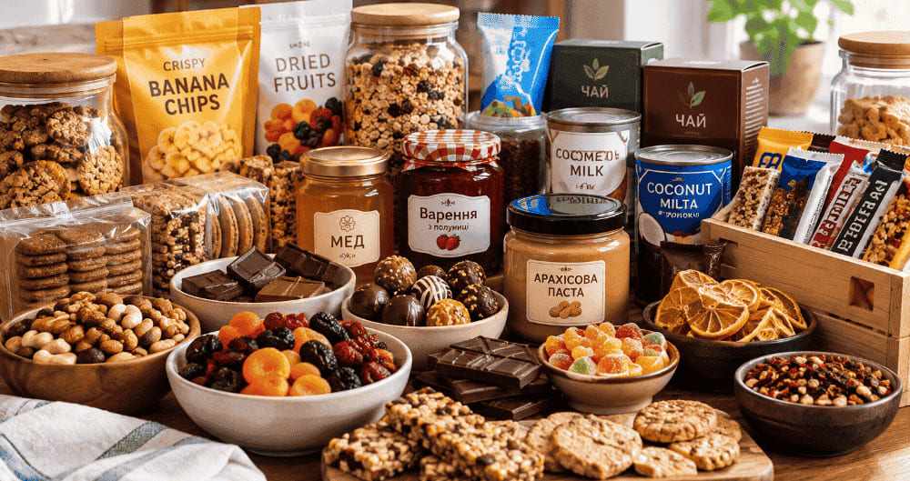 Смачний запас продуктів для надзвичайних ситуацій